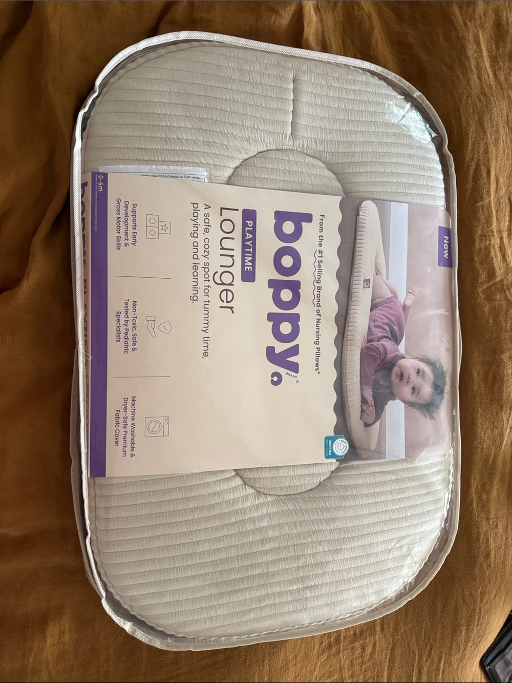 Boppy Playtime Lounger Infant Support Pillow - Cream